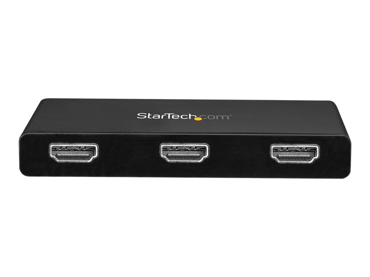 StarTech.com 3-Port Multi Monitor Adapter, USB-C to 3x HDMI Video Splitter,  USB Type