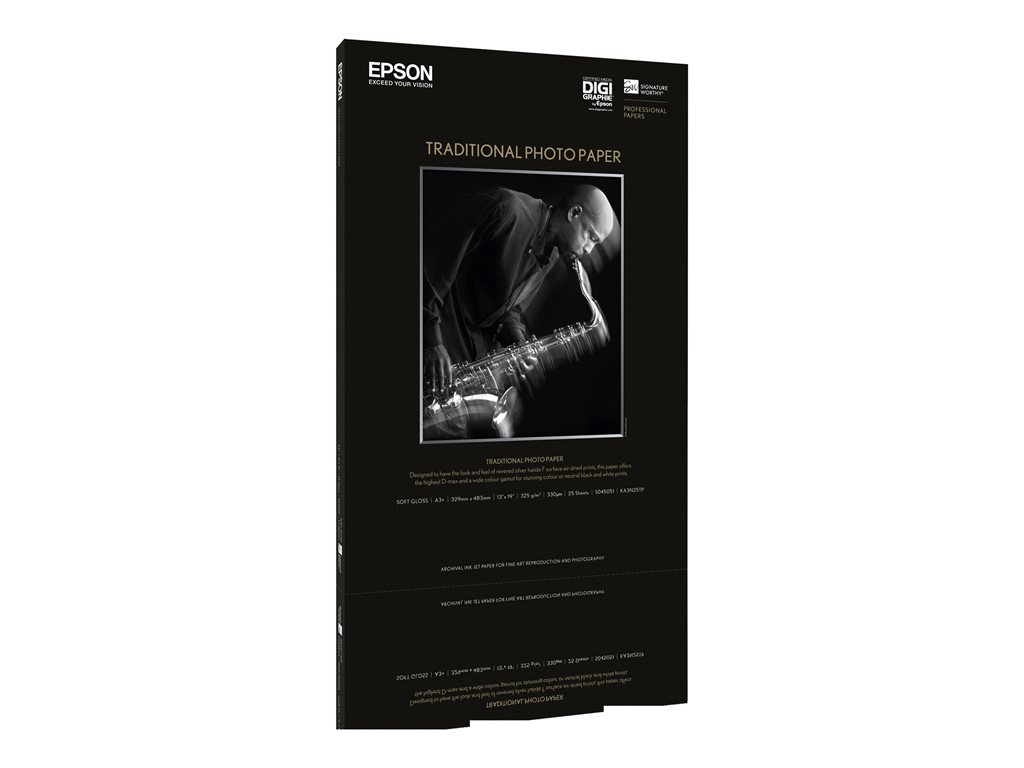 EPSON Pap Photo Traditionnel 330g 25f