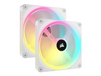 CORSAIR iCUE LINK QX140 RGB Fan 2-pack Hvid 140 mm