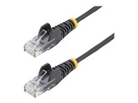 StarTech.com 3m CAT6 Cable - Black Slim CAT6 Patch Cord - Snagless - LSZH CAT 6 3m Patchkabel Sort
