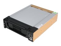 StarTech.com 5.25 in Rugged SATA Hard Drive Mobile Rack Drawer - Aluminum Removable Hard Drive Bay (DRW150SATBK) - storage mo