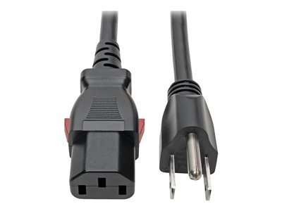 Eaton Tripp Lite Series Computer Power Cord, NEMA 5-15P to Locking C13