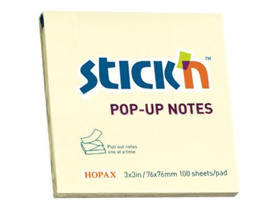 Stickn Pop Up Notes 76 X 76 Mm 100 Sheets