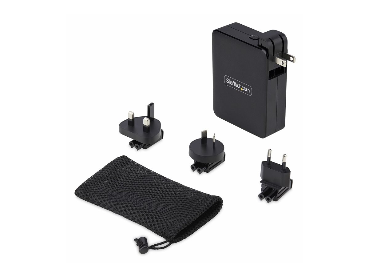 StarTech.com 140W USB-C Wall Charger, USB-C/USB-A, PD GaN Power Adapter síťový adaptér - technologie GaN - USB, 3 x USB-C - 140 Watt – foto 6