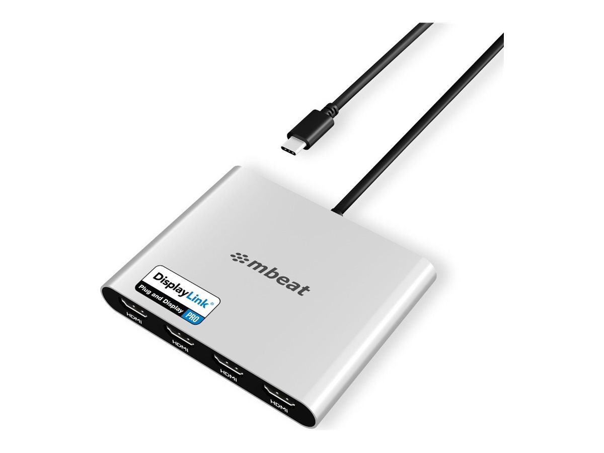 mbeat docking station USB-C Product shot Right-angle 79850