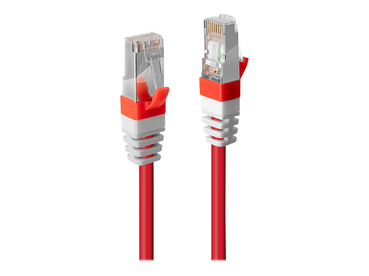 LINDY S/FTP Cat.6A Cable Red 0.3m