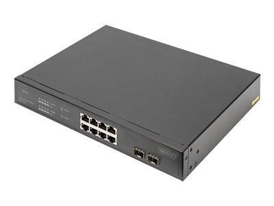 DIGITUS KVM Switch 8-Port 4K 2xSFP 8xPort schwarz