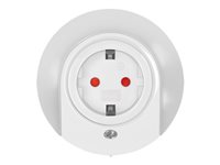 LED night light socket, twilight sensor, 1x CEE 7/3 – LogiLink