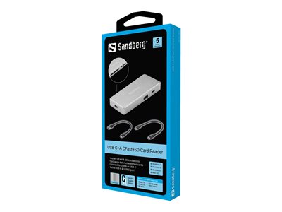 SANDBERG USB-C+A CFast+SD Card Reader - 136-42