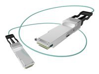 Unirise - 40GBase-AOC direct attach cable - QSFP+ to QSFP+ - 7 m - fiber optic - 50 / 125 micron - OM3 - plenum, active - for Juniper Networks ACX Series Universal Metro Router ACX5448; QFX Series QFX5120