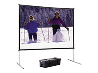 Da-Lite Fast-Fold Deluxe Screen System - Écran de projection - 16:9 - Da-Mat