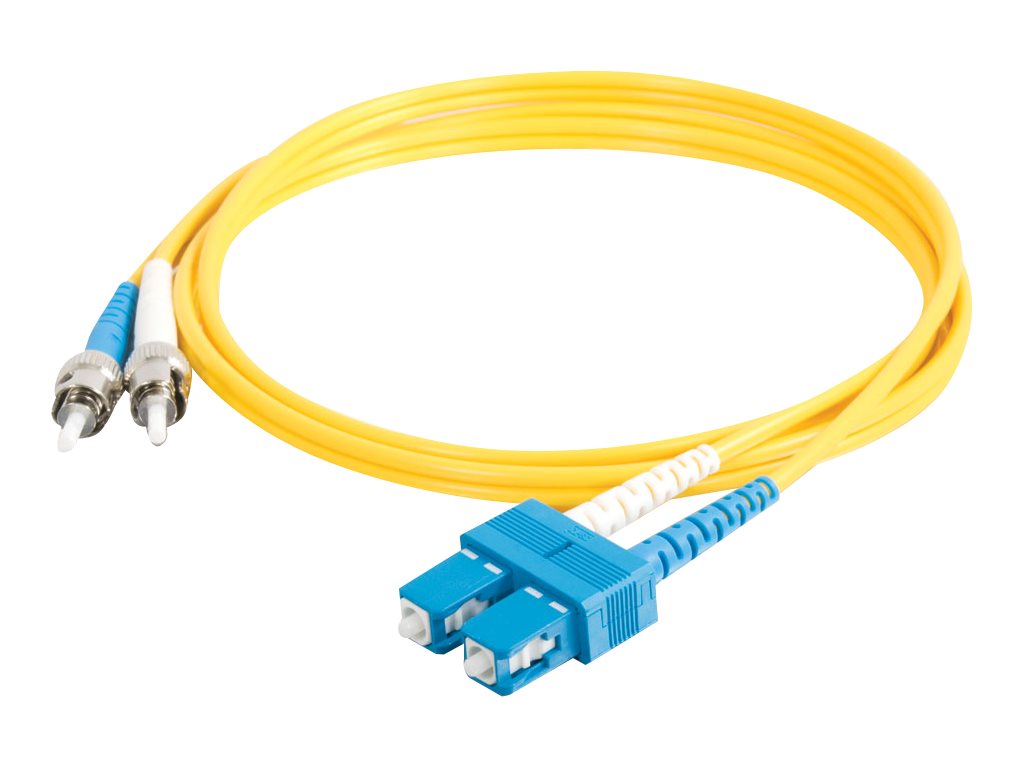 C2G 20m SC-ST 9/125 Duplex Single Mode OS2 Fiber Cable TAA