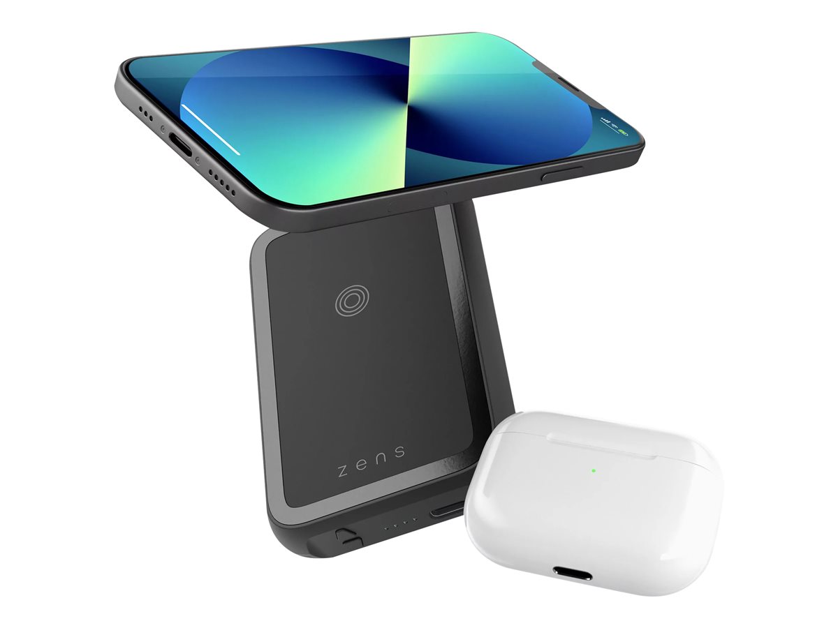 Zens MagSafe 4000 mAh Wireless Powerbank StandQiTX