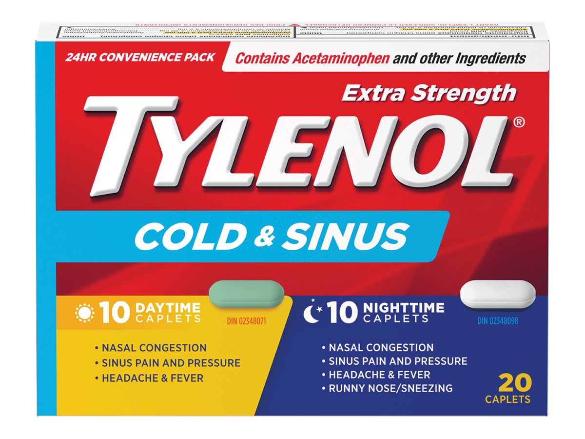 Tylenol* Extra Strength Cold and Sinus Caplets - 20's� �