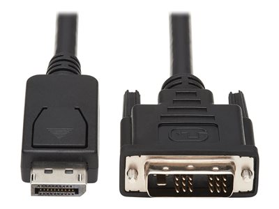Eaton Tripp Lite Series Safe-IT DisplayPort to DVI Antibacterial Adapter Cable (DP to DVI-D Single Link M/M), 1080p 60 Hz, Black, 6 ft. (1.8 m)