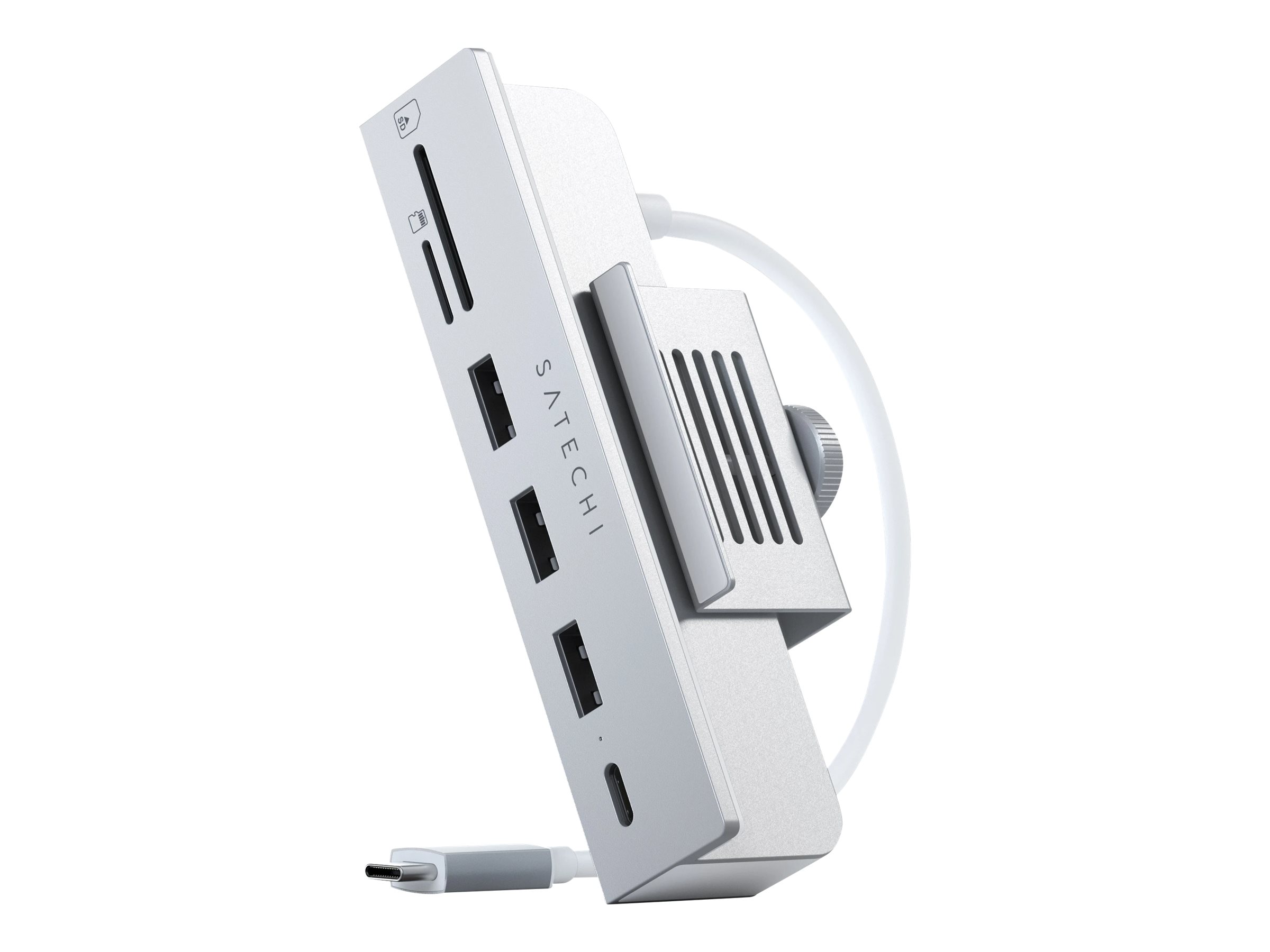 Satechi USB-C Clamp Hub for iMac - White