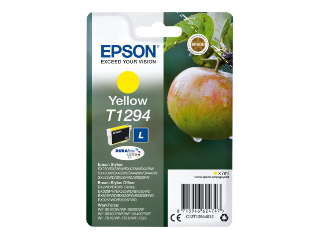 Image of Epson T1294 - L size - yellow - original - ink cartridge