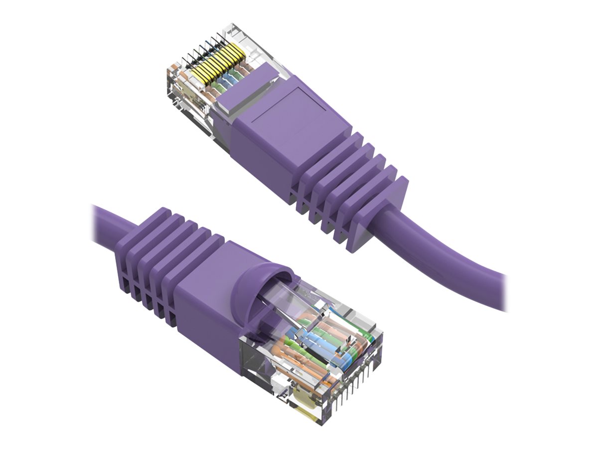 Axiom Cat6 550 MHz Snagless Patch Cable - patch cable - 22.9 m - purple