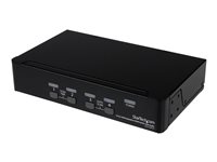 StarTech.com 4 Port DisplayPort KVM  w/ Audio - USB, , Video, Mouse, Computer  Box for 2560x1600 DP Monitor (SV431DPUA) KVM / audio / USB switch Desktop