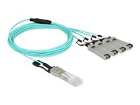 DeLOCK 3m Ethernet 40GBase-AOC kabel Akvamarin