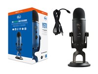 Blue Microphones Yeti Mikrofon Kabling 4.5mV/Pascal Cardioid/fler-retning/2-retning/stereo (skiftbar) Sort
