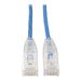 Eaton Tripp Lite Series Cat6 Gigabit Snagless Slim UTP Ethernet Cable (RJ45 M/M), PoE, Blue, 15 ft. (4.57 m)