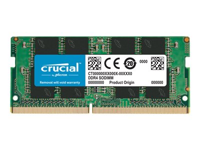 Crucial - DDR4 - module - 16 GB - SO-DIMM 260-pin - 2666 MHz / PC4-21300 - unbuffered