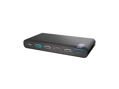 Belkin Universal Secure Single-Head KVM / audio switch 4 x KVM / audio 1 local user -