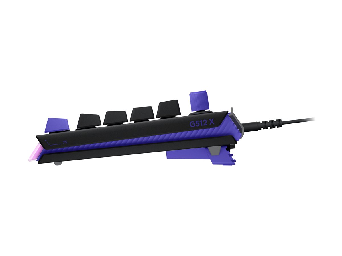 Logitech G G512 X 75 - klávesnice - TMR analogový, mechanický, lineární styl - s LED indikátor - QWERTY - Mezinárodní angličtina - černá Vstupní zařízení – foto 6