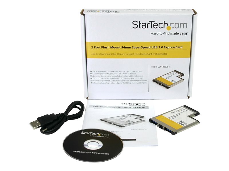 StarTech.com Carte ExpressCard/54 vers 2x USB 3.0