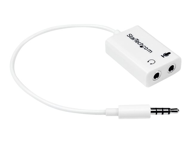 Image of StarTech.com 4 Position Microphone and Headphone Splitter 3.5 mm 4 Pin / 4 Pole Mic and Audio Combo Splitter Cable (MUYHSMFFADW) - headset splitter - 15.25 cm