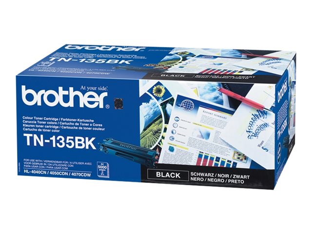 Image of Brother TN135BK - black - original - toner cartridge