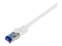 LogiLink Professional Ultraflex CAT 7 (kabel)/CAT 6a (stikforbindelser) S/FTP 25cm Patchkabel Hvid RAL 9003