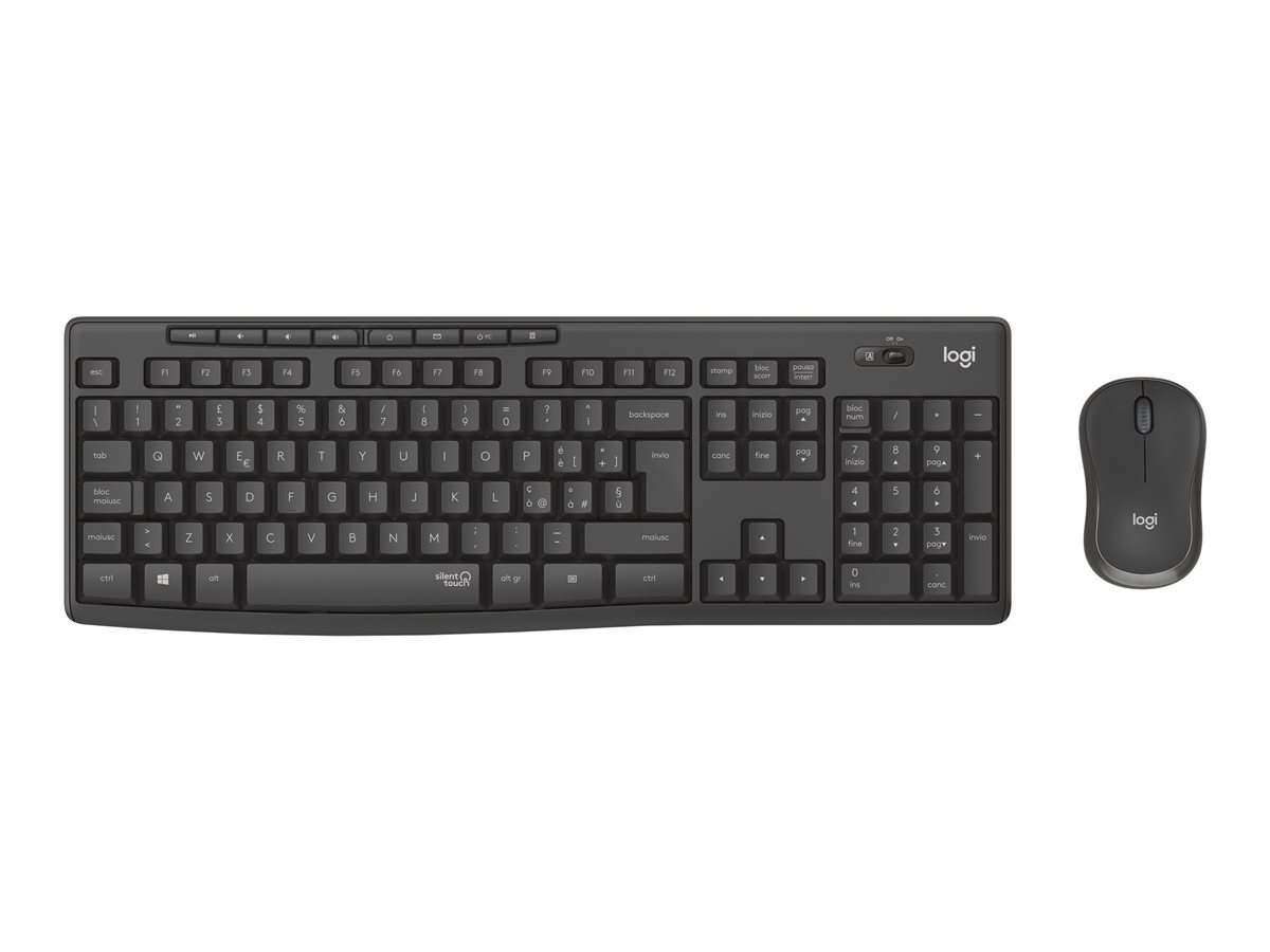 Logitech MK295 Silent - klávesnice a sada myši - portugalská - grafit Vstupní zařízení – foto 4