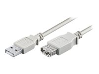 M-CAB USB 2.0 USB forlængerkabel 1.8m Grå