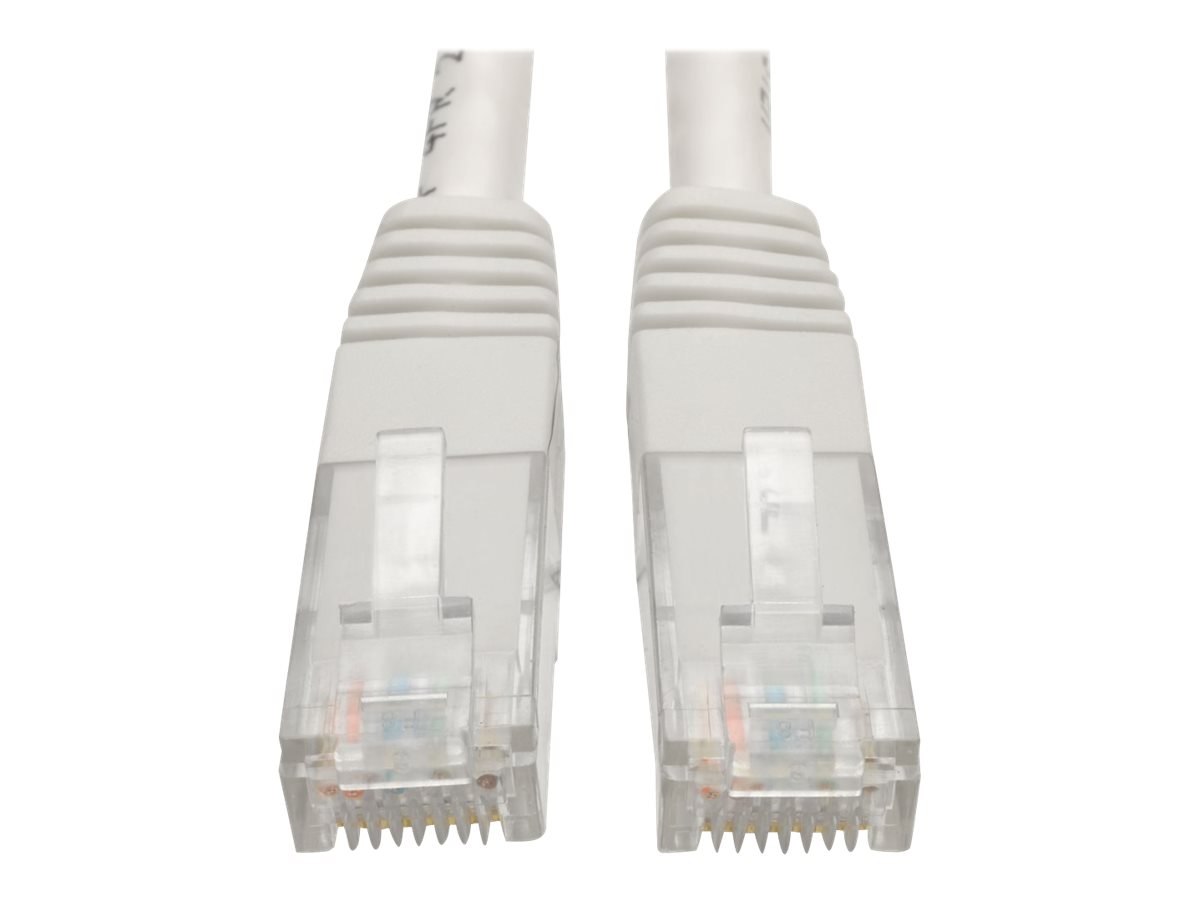Tripp Lite 25ft Cat6 Gigabit Molded Patch Cable RJ45 M/M 550MHz 24AWG White 25'