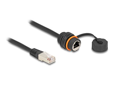 DELOCK Kabel RJ45 Stecker zu RJ45 Buchse Cat.6 Wasserdicht