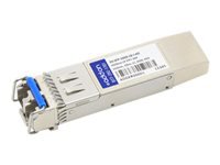 AddOn - SFP+ transceiver module - 10 GigE - 10GBase-LR - LC single-mode - up to 6.2 miles - 1310 nm - TAA Compliant - for Juniper Networks SRX380; EX 3200; 4200; EX Series EX9204, EX9208; QFX Series QFX10016