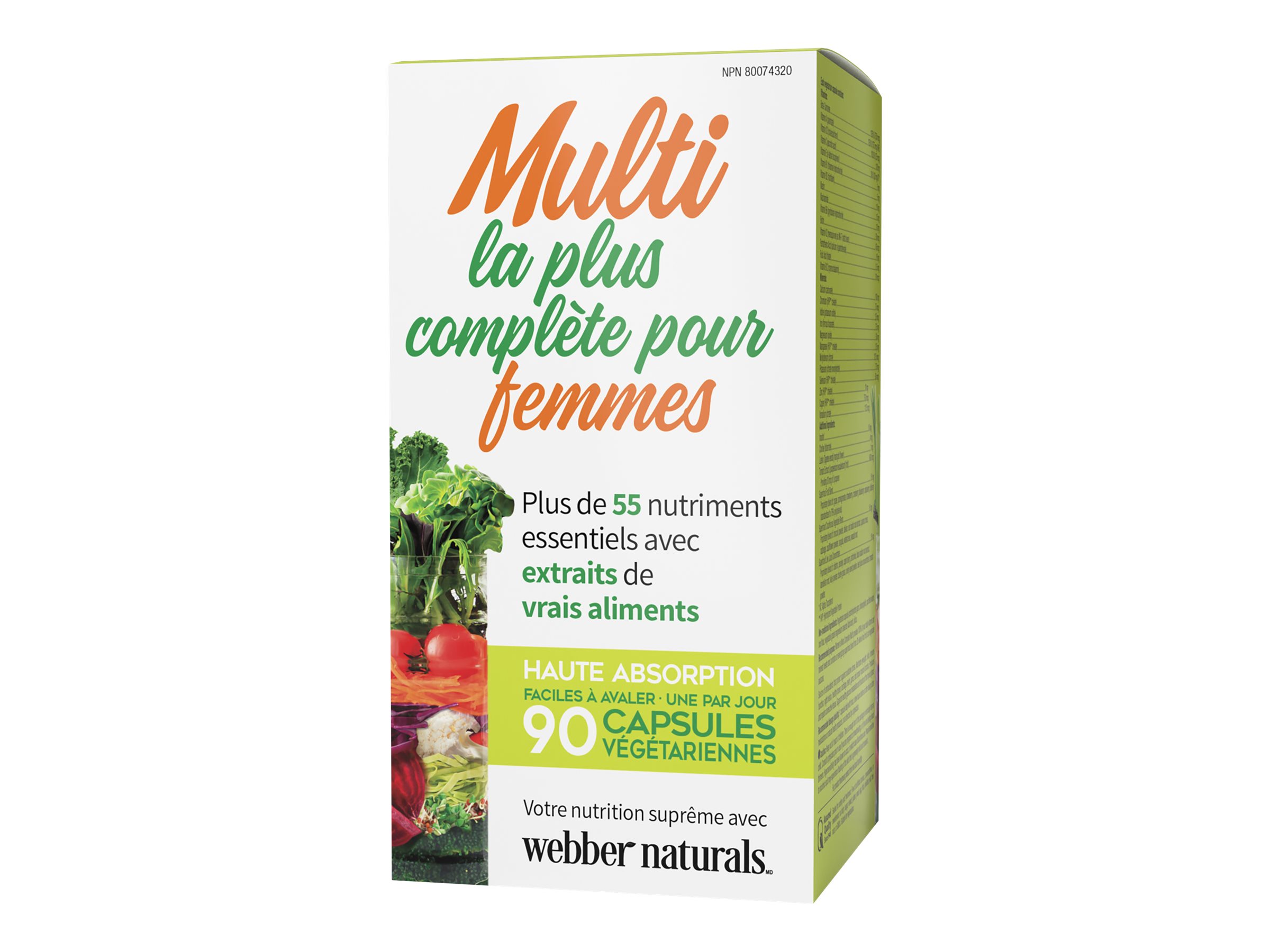 Webber Naturals Women's Most Complete Multi Vegetarian Capsules - 90's