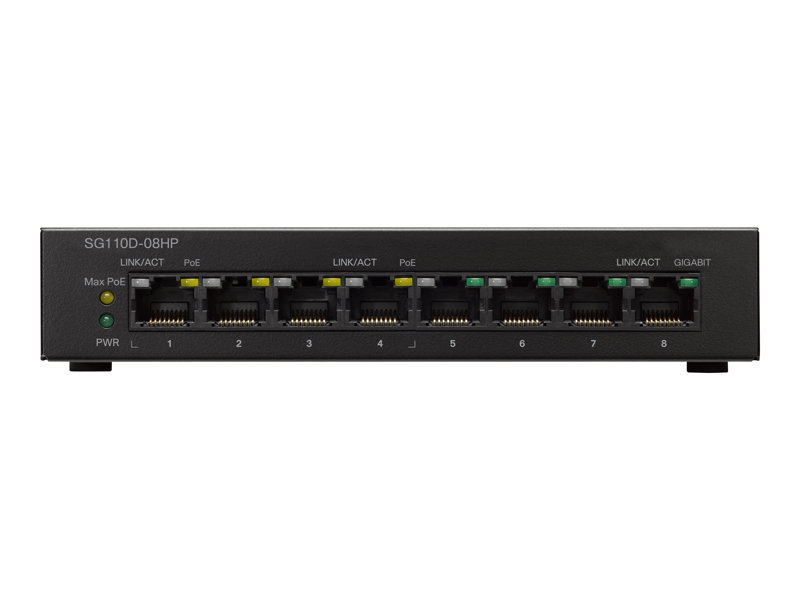 CISCO SG110D-08HP 8-Port PoE Gigabit