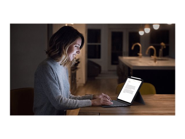 Logitech Combo Touch - klávesnice a pouzdro - s trackpad - QWERTY - španělská - oxfordská šedá Vstupní zařízení – foto 16