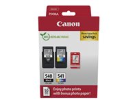 Canon PG-540/CL-541 Photo Paper Value Pack - 2-pack - black, colour (cyan, magenta, yellow) - original - ink cartridge / pape