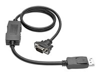 Eaton Tripp Lite Series DisplayPort 1.2 to VGA Active Adapter Cable (DP with Latches to HD15 M/M), 3 ft. (0.9 m) - display cable - 91 cm