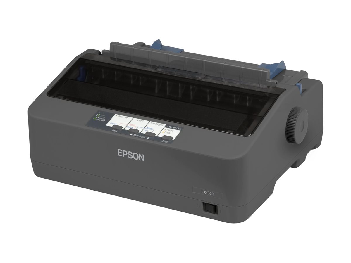 Epson LX 350 printer B/W Product shot Right-angle 79850