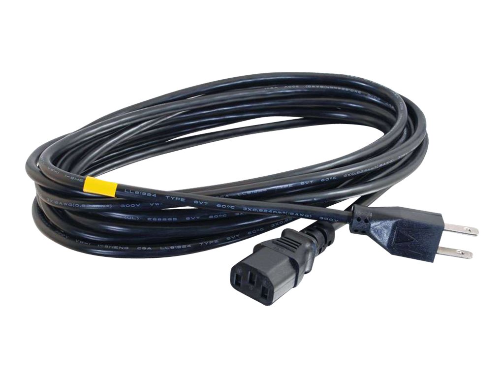 C2G 18 AWG North American Power Cord - elektrický kabel - power IEC 60320 C13 do NEMA 5-15P - 1.8 m – foto 2