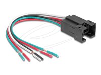 Delock Trykknap kabelsamling 15cm Sort