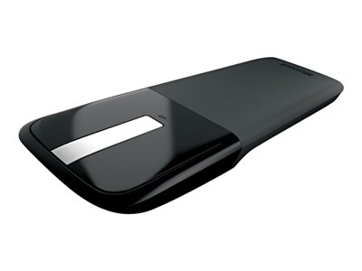 Microsoft Arc Touch Mouse - Mouse - right and left-handed - optical - 2 buttons - wireless - 2.4 GHz - USB wireless receiver - black