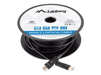 Lanberg HDMI-kabel med Ethernet HDMI 30m Sort