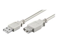 goobay USB forlængerkabel 3m Grå