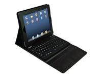 Seal Shield Silver Blue - Keyboard and folio case - backlit - Bluetooth - black - for Apple iPad 1; 2